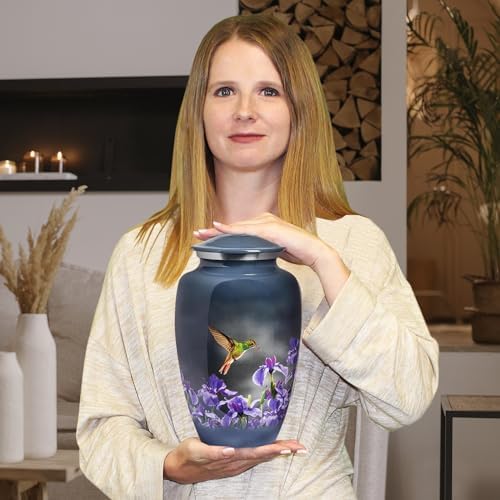 Trupoint Memorials Gray Hummingbird Cremation Urn