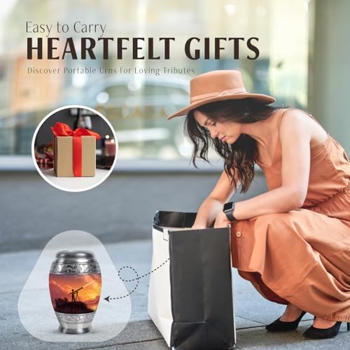 JAGASY 3 Inch Mini Cremation Urn Set of 4