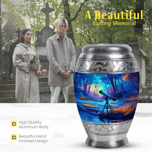 JAGLASH Telescope Memorial Urns for Human Ashes 10 Inch