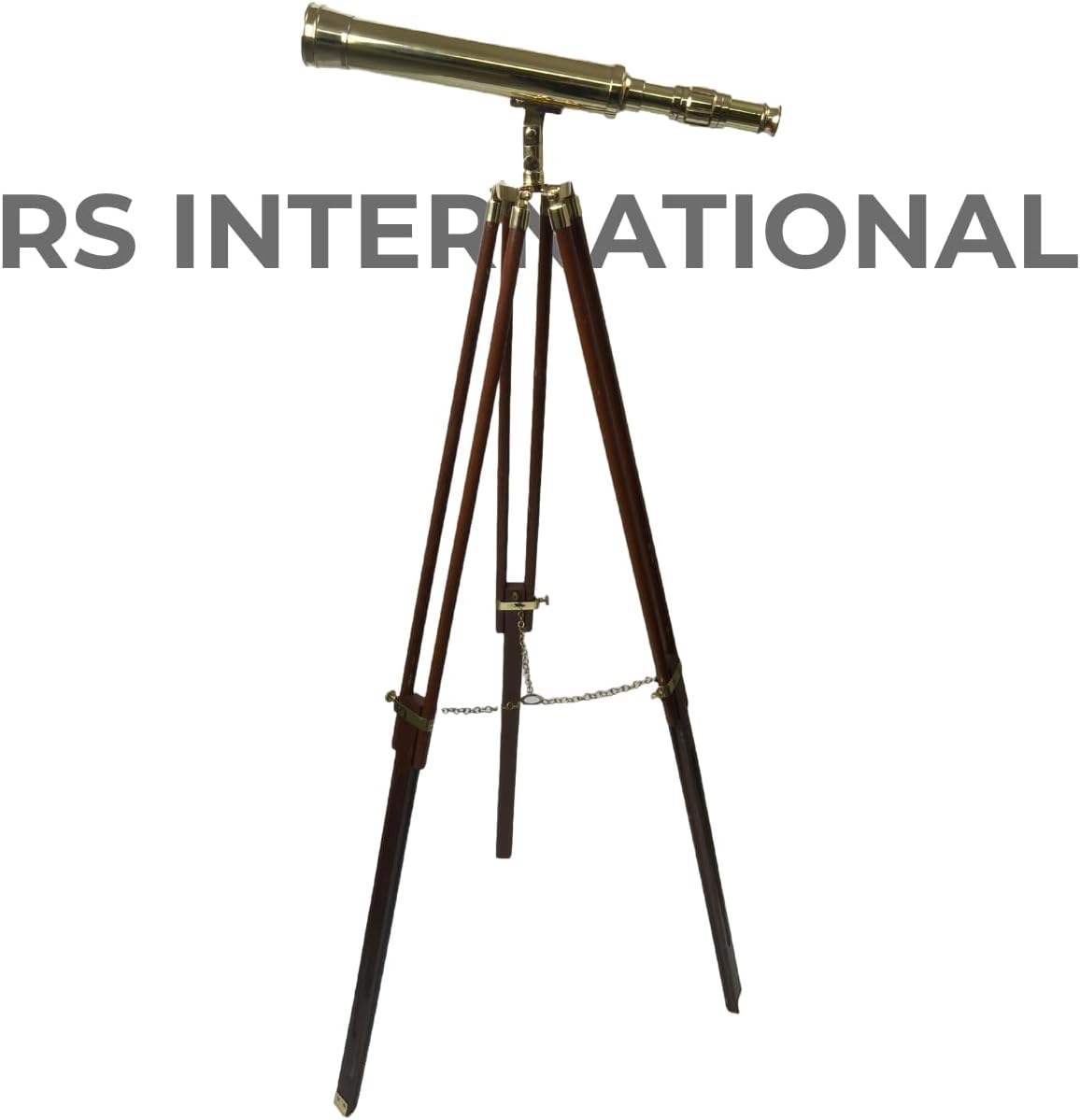 Heritage Lookout 18 Inch Brass Telescope with 10X Magnification and 37mm Lens