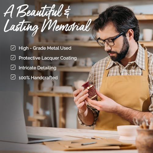 Small Urns for Human Ashes Keepsake - Red Color