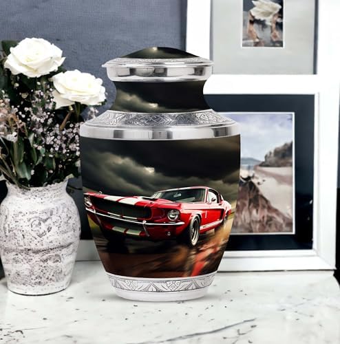 Classic Muscle Car Racing Urn for Mom - 10 Inch