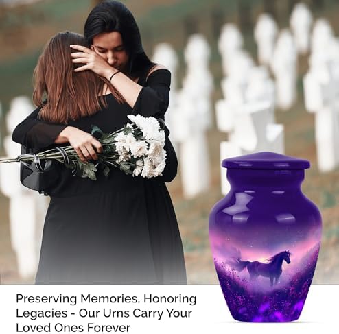Elegant Twilight Horse Urn for Ashes