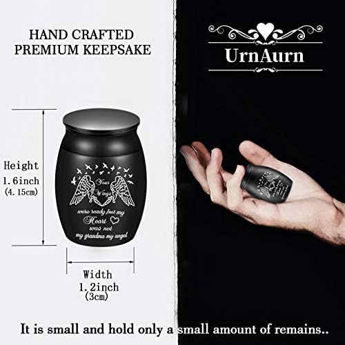 Mini Cremation Urn for Grandma Handcrafted and Personalized