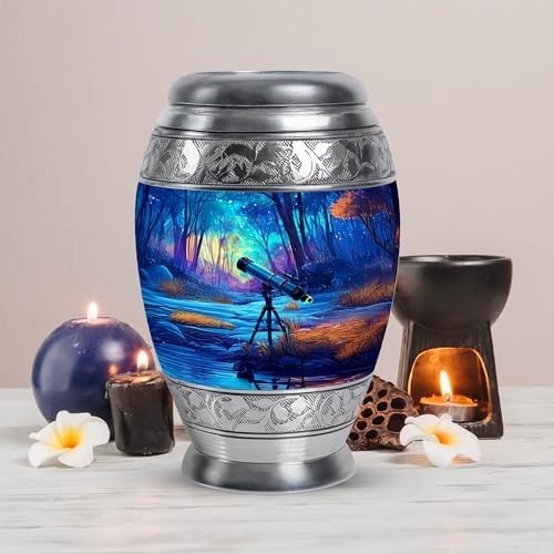 JAGLASH Telescope Memorial Urns for Human Ashes 10 Inch