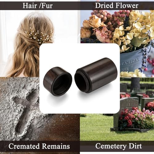Sandalwood Mini Urn for Cremation Ashes Personalized Memorial Keepsake