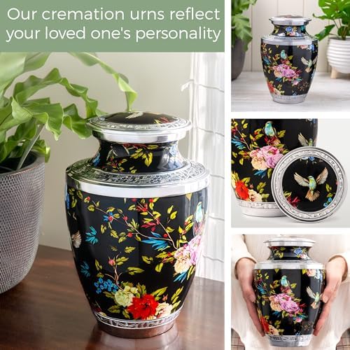Vintage Hummingbird Cremation Urn for Adults