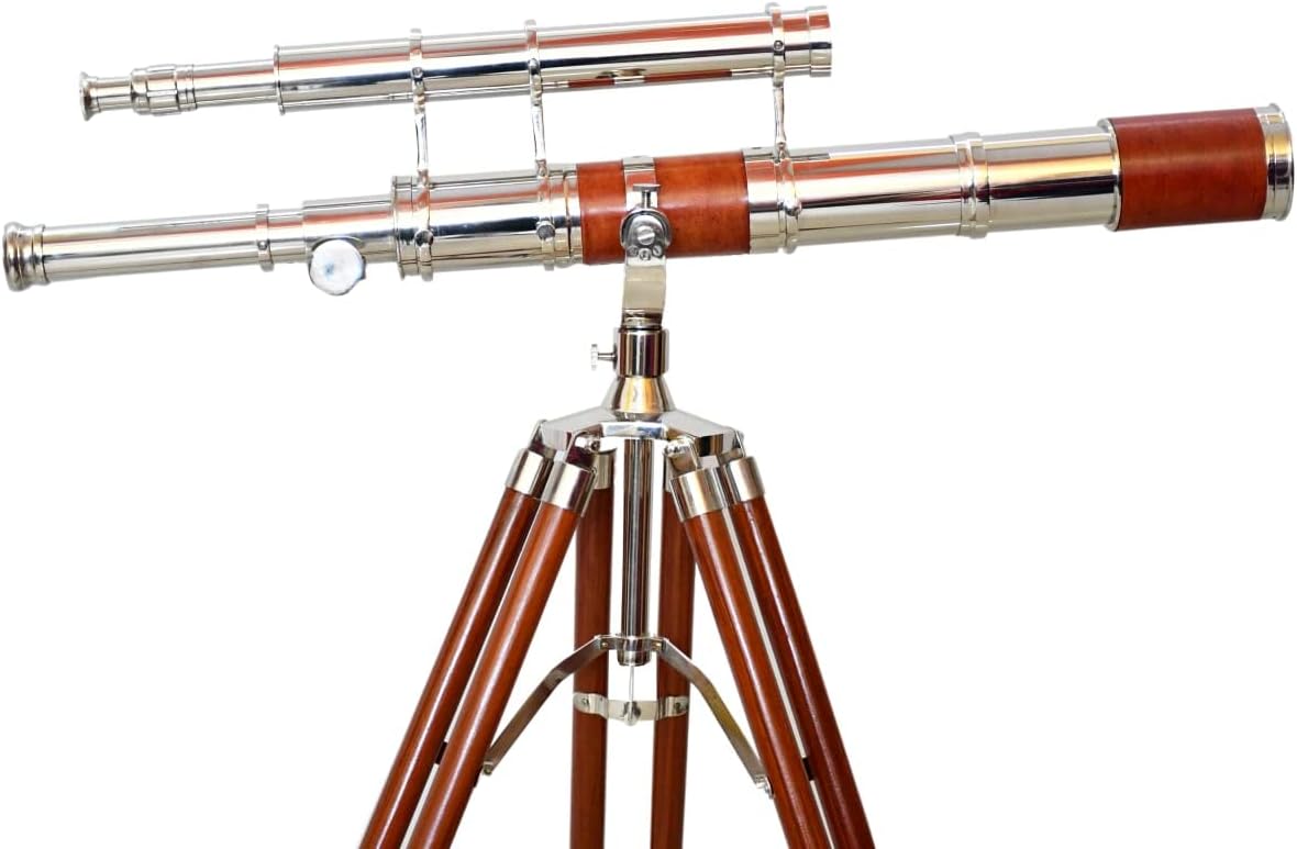 Royal Vintage Moon Arc Telescope with Chrome Finish