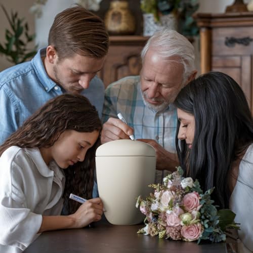 URNEA Biodegradable Urn for Ashes - TSA Approved 250 lb Capacity
