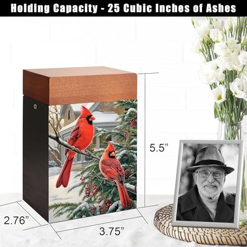 Wooden Small Cremation Urn for Baby Pet or Human Ashes