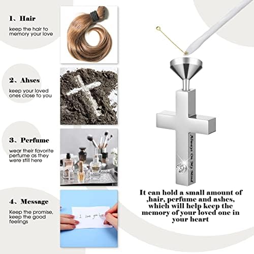 Inbagi 6 Pcs Urn Necklace Cremation Jewelry