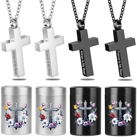 RIPFEVURN Mini Sharing Urns for Human Ashes Keepsake Set of 8