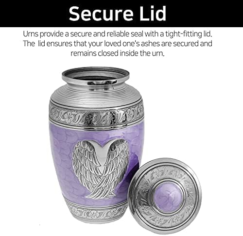 LETUSTO Cremation Urn for Adult Ashes Handcrafted Decorative Urn with Velvet Bag