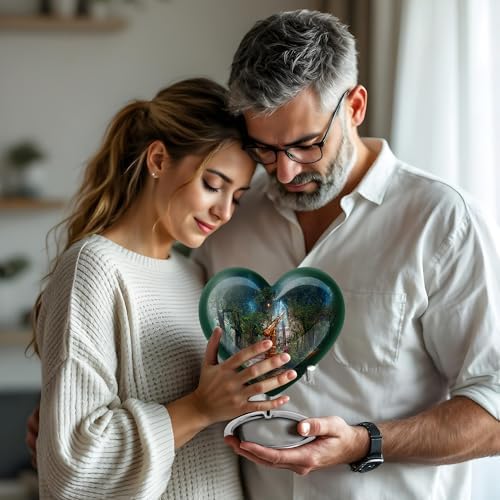 Telescope Decorative Urn for Ash - 8 Inch Cremation Urn with Velvet Liner