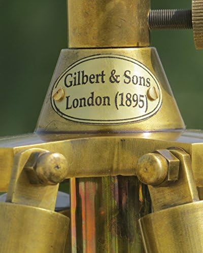 40 Inch Brass Floor Standing Telescope with Wooden Stand
