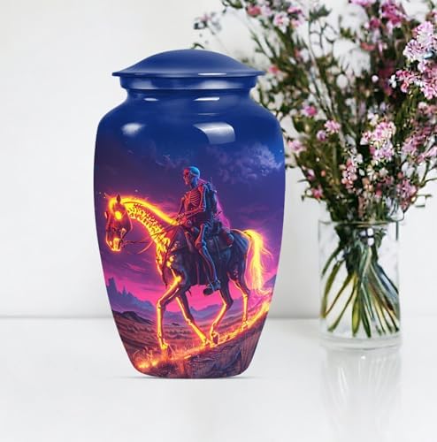 ATRIKYA 10 Inch Horse Urn for Cremation Ashes
