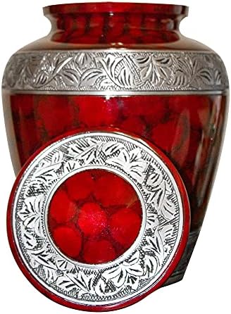 Extra Large Red Cremation Urn for Two Adults