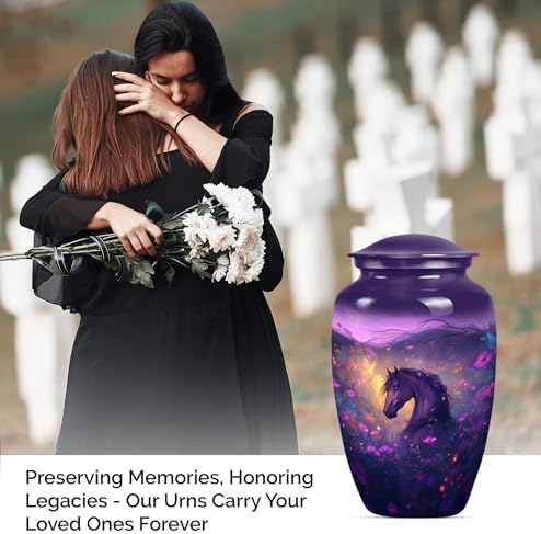 Horse Urn for Human Ashes - 10 Inch Cremation Urn