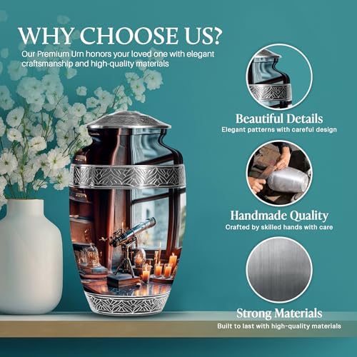 Telescope Decorative Urn for Ashes - 10 Inch