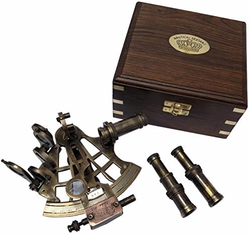 A S Handicrafts Brass Nautical Sextant Vintage Astrolabe