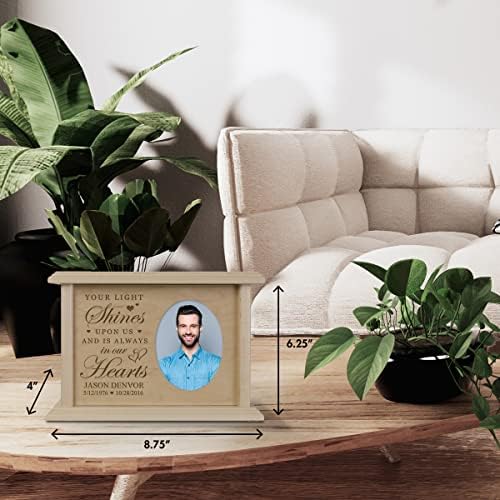 LifeSong Milestones Maple Wood Urn For Ashes