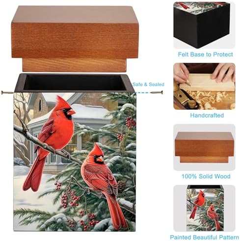Wooden Small Cremation Urn for Baby Pet or Human Ashes