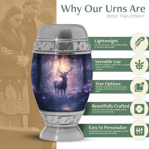 Yatskia Mini Cremation Urn 3 Inch Pack of 1