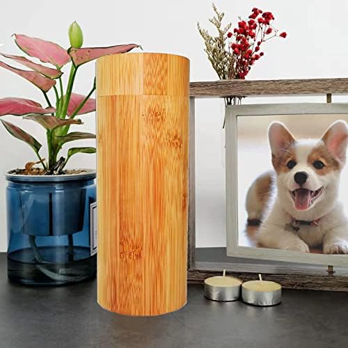 Dnoifne Bamboo Scattering Urn Tube Eco Friendly Keepsake Urn for Human and Pet Ashes