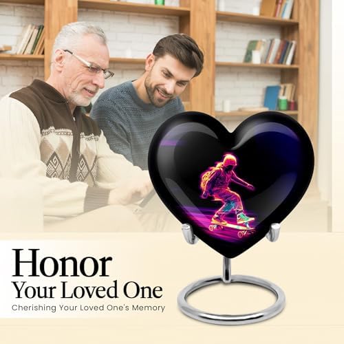 Skateboard Cremation Urn For Human Ashes - 3 Inch