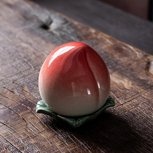 Small Cremation Urns for Ashes - Peach Ceramic Keepsake Urn