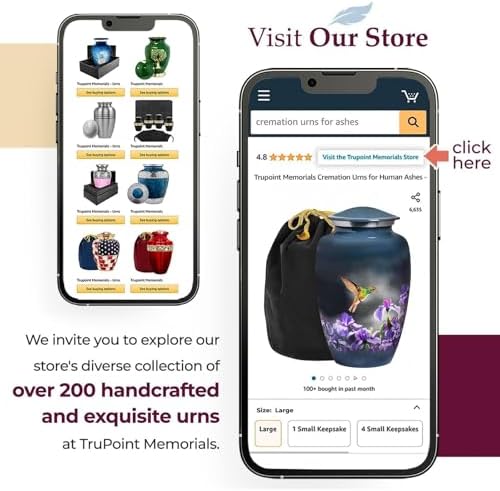 Trupoint Memorials Gray Hummingbird Cremation Urn