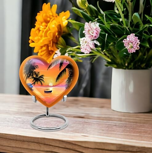 Heart Shape Cremation Urn - Small Keepsake Pack of 4