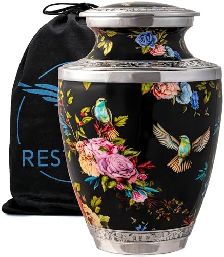 Vintage Hummingbird Cremation Urn for Adults