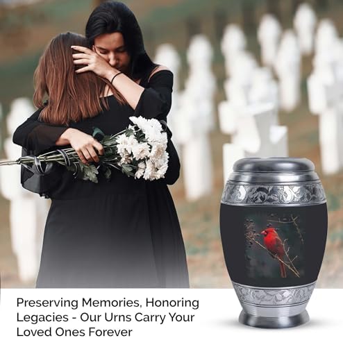 Winter Cardinal Mini Urns For Cremation - Pack Of 2