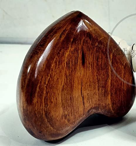 Heart-Shaped Wooden Urn for Ashes Handmade Keepsake Box