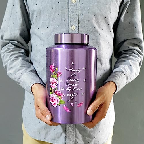 220 lbs Capacity Decorative Cremation Urn with Velvet Bag
