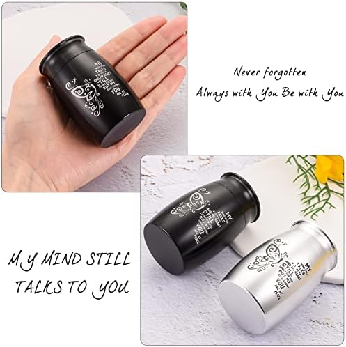 3 Inches Small Aluminum Cremation Urn Butterfly Memorial Ashes Holder