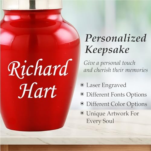 Personalized Angel Wings Cremation Urn - 4 Small Keepsakes