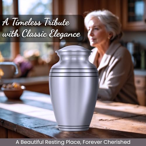 Elegant 4-Piece Memorial Urn Set for Human Ashes