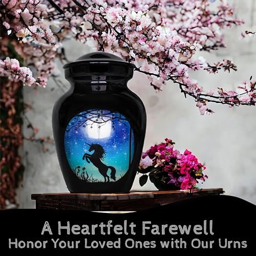 Small Urns for Human Ashes Keepsake - Unicorn Urn for Adult Man Woman Mini Urn