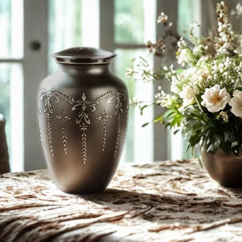 Fancy Flourish Cremation Urn for Ashes - Adult Size