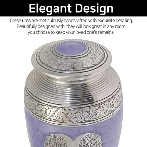 LETUSTO Cremation Urn for Adult Ashes Handcrafted Decorative Urn with Velvet Bag