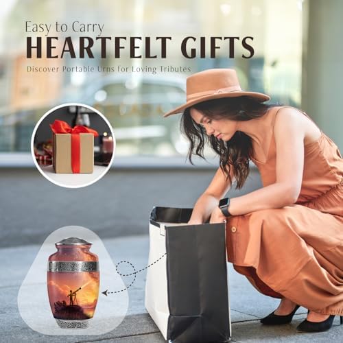 JAGASY 10 Inch Cremation Urn for Adult Ashes