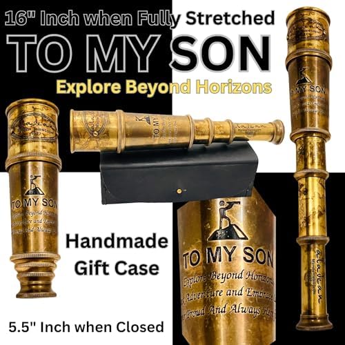 ALADEAN Vintage Pirate Spyglass 16 Inches