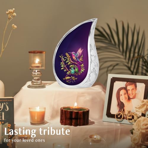 YATSKIA 3 Inch Tall Hummingbird Cremation Urn for Adult Ashes