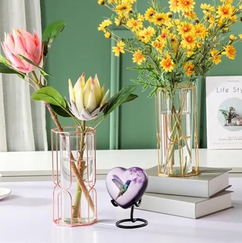 Hummingbird Heart Urn for Ashes Hand Painted Keepsake