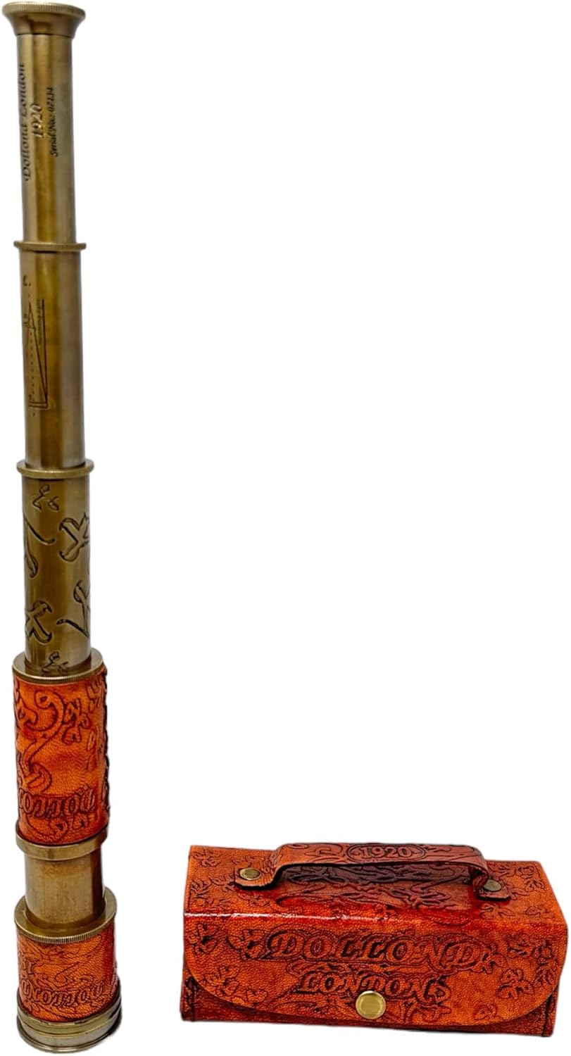 Brass Nautical Telescope Handheld Vintage Decorative Spy Glass