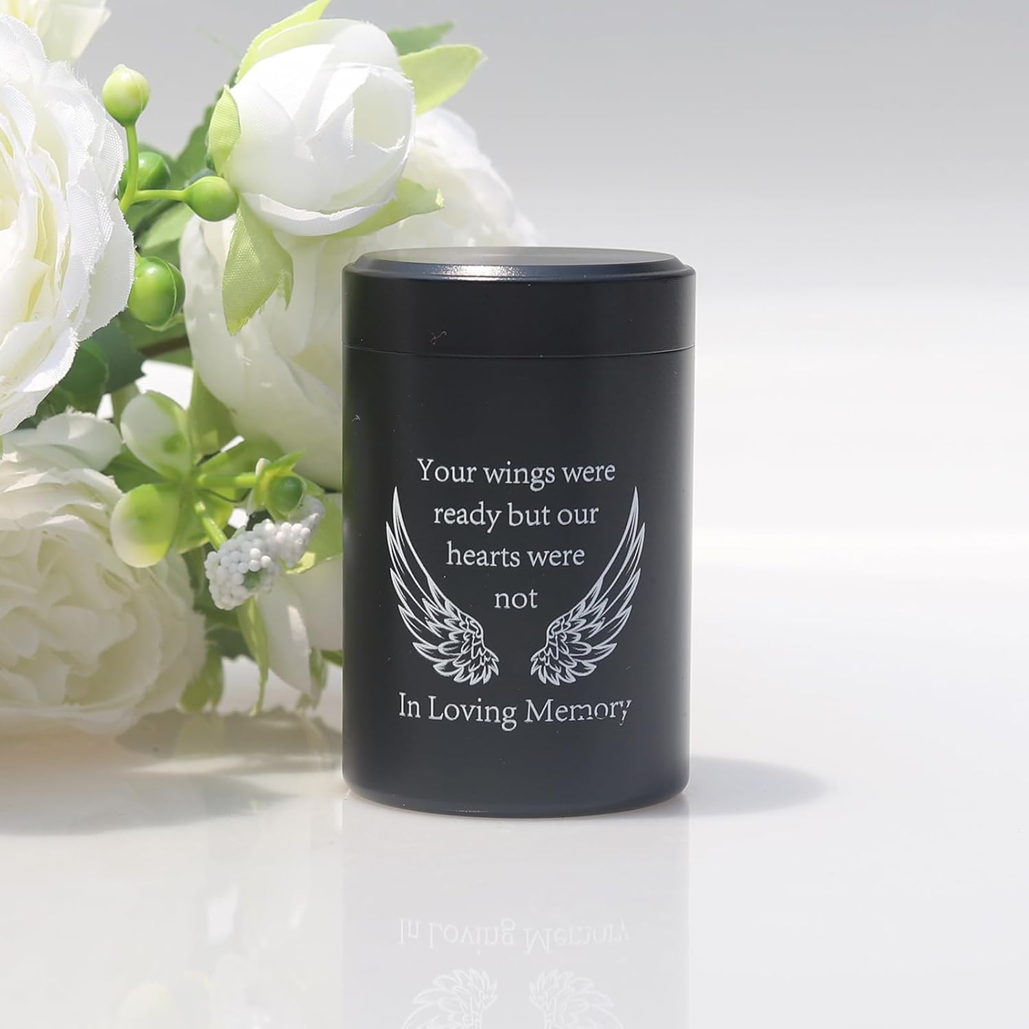 27 Inch Small Urns for Ashes - Set of 4 Aluminium Mini Urns Cremation Urns for Human and Pet Ashes Ashes Holder