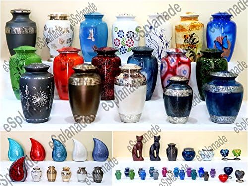eSplanade Teardrop Cremation Urn in Fiery Red