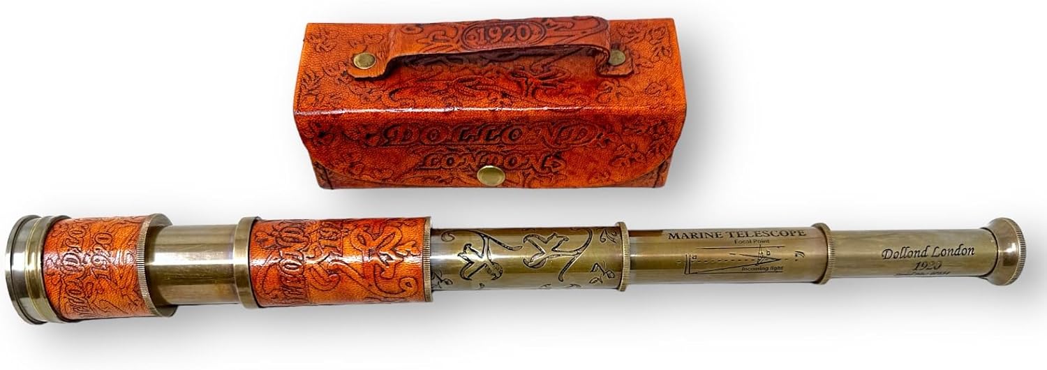 Brass Nautical Telescope Handheld Vintage Decorative Spy Glass